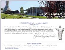 Tablet Screenshot of catholiccemeteries-dsr.org